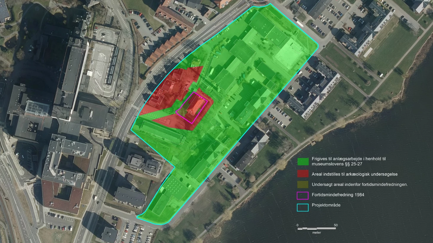 Området for arkæologisk udgravning